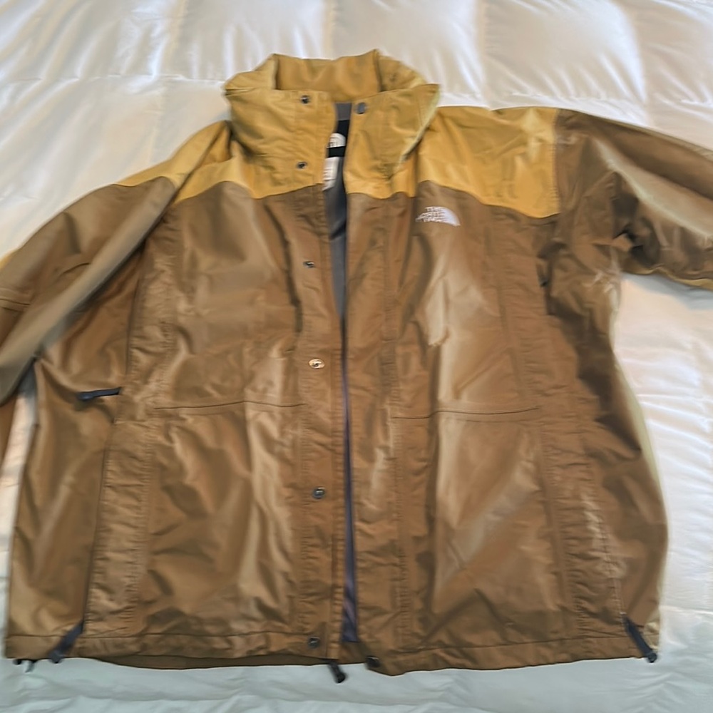 The North Face Brown and Tan Hyvent Performance Jacket